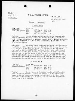 USS TULAGI > War Diary, 3/1/45 to 5/31/45