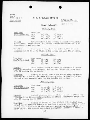 USS TULAGI > War Diary, 3/1/45 to 5/31/45