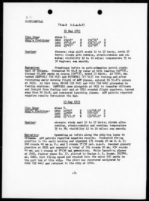 USS TULAGI > War Diary, 3/1/45 to 5/31/45