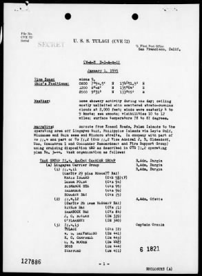 USS TULAGI > War Diary, 1/1/45 - 2/5/45