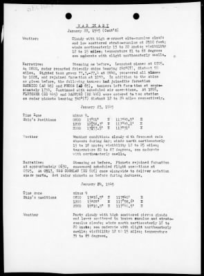 USS TULAGI > War Diary, 1/1/45 - 2/5/45