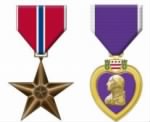 Bronze Star & Purple Heart