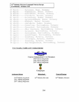 Thumbnail for History of the 63rd Infantry Division, June 1943-Sept 1945 > 0002 - A - 63rd Infantry Division Chronicles Part III