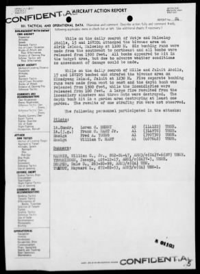 VS-66 > ACA Rep #84 - Air opers against the Marshall Islands on 7/31/45