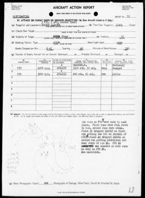 VPB-102 > ACA Reps Nos 67, 72-73 & 77 - Patrol opers against Japan, 6/3-17/45