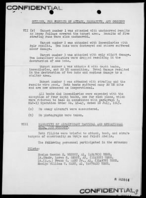 VS-66 > ACA Rep #88-Bombing & strafing targets on islands of Wotje & Jaluit Atolls, Marshalls on 8/4/45