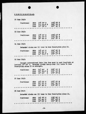 Thumbnail for USS HESPERIA > War Diary, 6/1-30/45