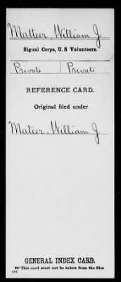 William J > Matteer, William J (Private)