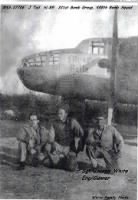 Joseph White and his Crew Members with their B-25 on Corsica