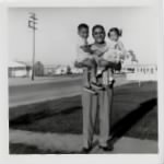 Vincent A. Carvajal Jr. with George V. Carvajal (son), Pamela Carvajal Drapala (daughter) late 1950's