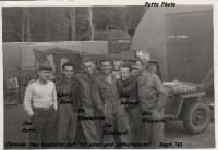 B-17 Ground Crew, 100th BG, Nether Warton, ETO "Don Secord" and friends /Potts Photo