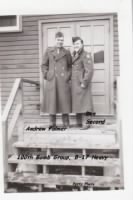 100th BG B-17's.... Palmer and Secord (Looks COLD!) /Potts Photo