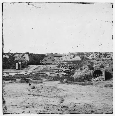 1032 - Drewry's Bluff, Virginia. Interior of Fort Darling. (Magazines, bomb-proof and shot & shell)