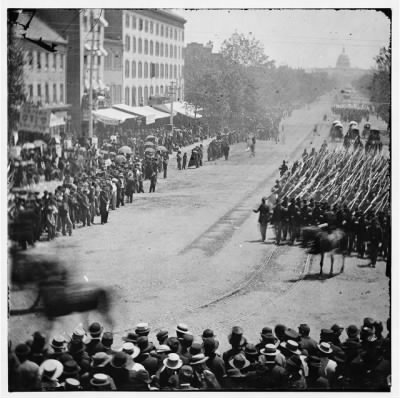 Thumbnail for 1314 - Washington, D.C. Units of 20th Army Corps, Army of Georgia, passing on Pennsylvania Avenue near the Treasury