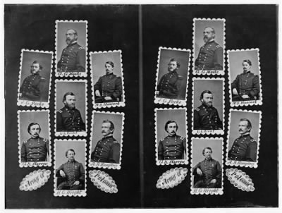 Thumbnail for 1317 - Army of Potomac: J.C. Parke, C.G. Meade, W.S. Hancock, G.K. Warren, U.S. Grant, A.A. Humphrey, and H.C. Wright