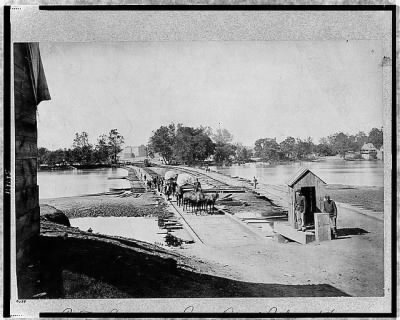 1380 - Pontoon bridges across James River at Richmond, Va. April, 1865