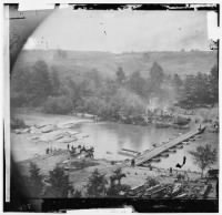 1387 - Jericho Mills, Va. Canvas pontoon bridge across the North Anna, constructed by the 50th New York Engineers; the 5th Corps under Gen. Gouverneur K. Warren crossed here on the 23d. View from the north bank - Page 1