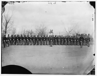 1494 - Washington, District of Columbia. Company F, U.S. Veteran Reserve Corps at Washington Circle