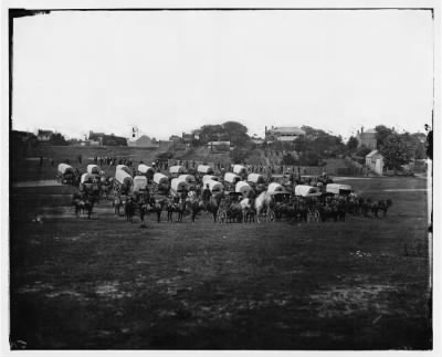 1581 - Richmond, Va. Wagon train of Military Telegraph Corps