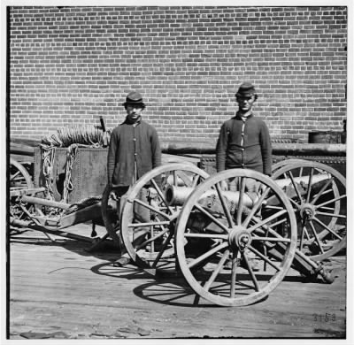 1614 - Richmond, Virginia. Confederate brass mountain howitzers