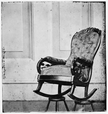 1640 - Washington, District of Columbia. Chair occupied by Lincoln when assassinated