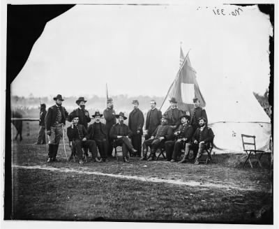 1666 - Culpeper, Va. Brig. Gen. Henry Prince of the 2d Division, 3d Corps, and staff