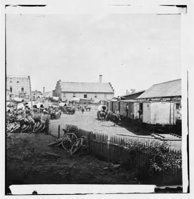 Thumbnail for 1807 - Culpeper Court House, Virginia. Railroad depot and yard