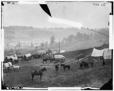 1818 - Cumberland Landing, Va. Federal encampment; another view