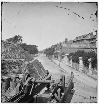 1824 - Charleston, S.C. South Battery; dismantled Blakely gun in foreground