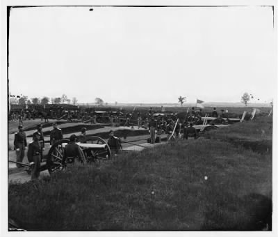 1912 - Arlington, Virginia. Batteries in Fort No. 2 Fort Whipple