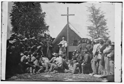 1922 - Sunday Morning Mass. Camp of 69th N.Y. SM