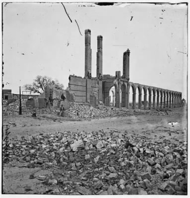 1934 - Charleston, South Carolina. Ruins of North Eastern Railroad depot