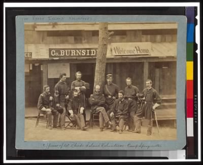 2076 - Officers of lst Rhode Island Volunteers - Camp Sprague, 1861