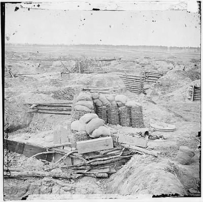 Thumbnail for 2126 - Petersburg, Virginia. Confederate breastworks in front of Petersburg