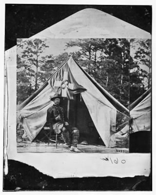 2138 - General Horatio G. Wright. (Seated by tent)