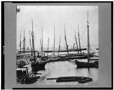 2147 - View of transports, barges, etc., City Point, Virginia
