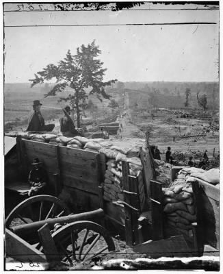2232 - Atlanta, Georgia. Federal troops in Confederate fort