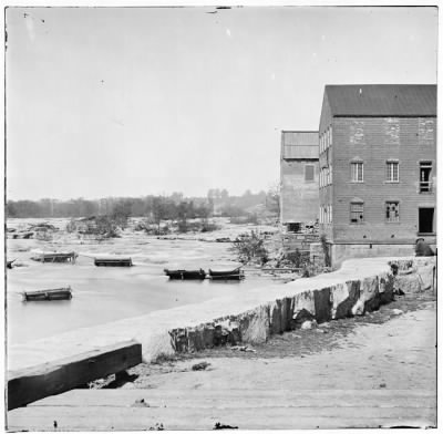 2234 - Richmond, Virginia. View on James River at Haxall's flour mills