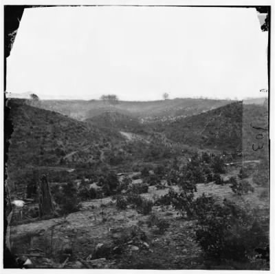 2238 - Belle Plain, Virginia. Encampment of 7,000 Confederates in the 'Punch bowl'