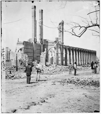 2242 - Charleston, S.C. Ruins of the North Eastern Railroad depot