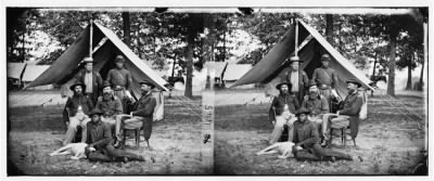 2250 - Fair Oaks, Virginia (vicinity). Gen. George Stoneman and staff