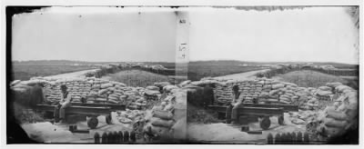 2343 - Yorktown, Va. Confederate sandbag fortifications
