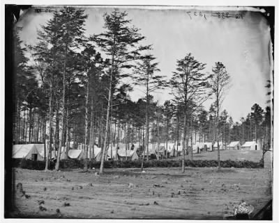 2459 - Brandy Station, Virginia. Headquarters, Army of the Potomac. Eastern half of the camp