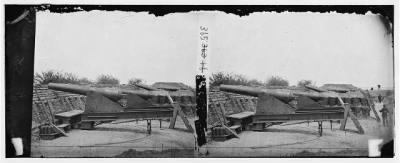 Thumbnail for 2528 - Yorktown, Virginia (vicinity). Northeast view of Federal Battery No. 1 at Farenhold house, York River. Mounting one 200 pdr. And five 100 pdr. Rifled guns