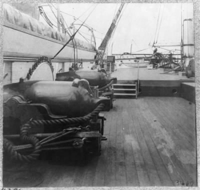 255 - On deck of the U.S.S. Pawnee--off Charleston, S.C.