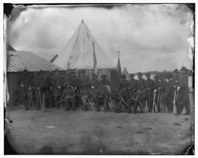 2553 - Prospect Hill, Virginia. Officers of 13th New York Cavalry (Seymour Light)