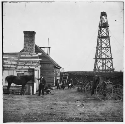 257 - Bermuda Hundred, Virginia. Photographer at Butler's signal tower