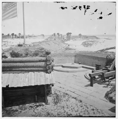 2577 - Charleston, South Carolina (vicinity). Interior view of Fort Moultrie. (Sullivan's Island)