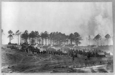 2585 - Headquarters, Army of Potomac--Brandy Station, April 1864. Camp of Provost Guard--114th Pennsylvania Infantry