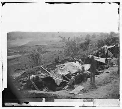 Thumbnail for 2675 - North Anna River, Va. Federal troops occupying line of breastworks on the north bank